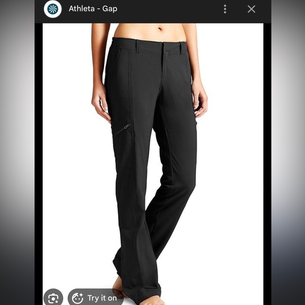 Athleta Palisade Women's Black Pants- Size 0